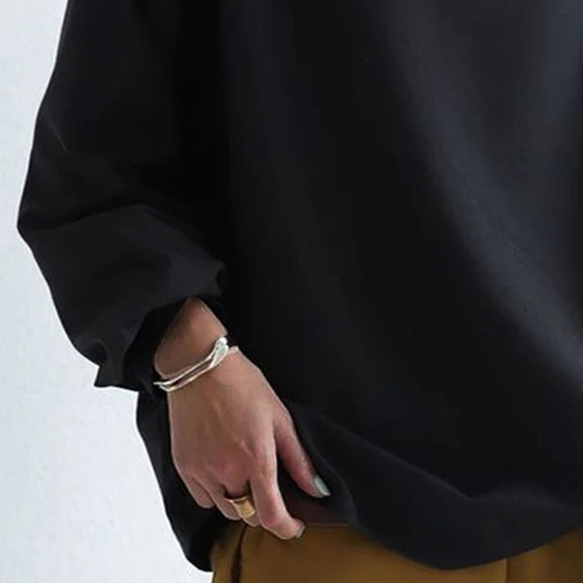Edith | Oversized Mock Neck Top Funnel