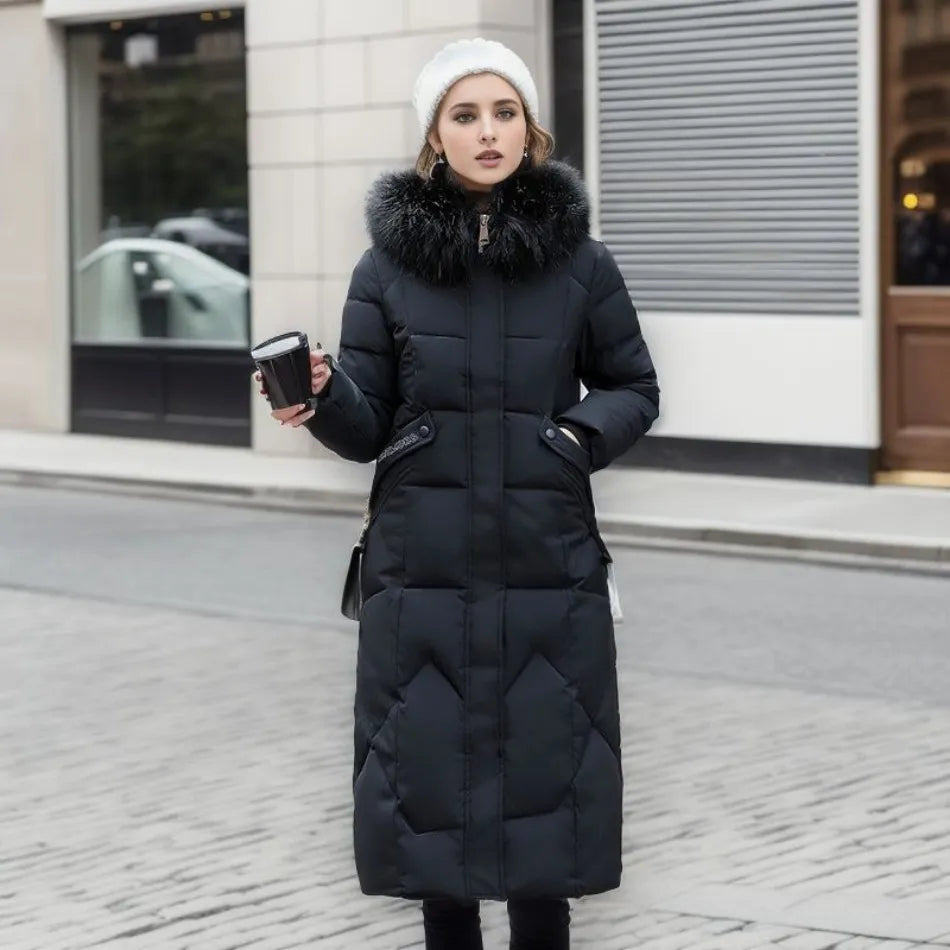 Verity | Long Hooded Quilted Coat