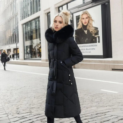 Verity | Long Hooded Quilted Coat
