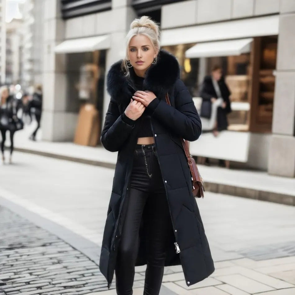 Verity | Long Hooded Quilted Coat