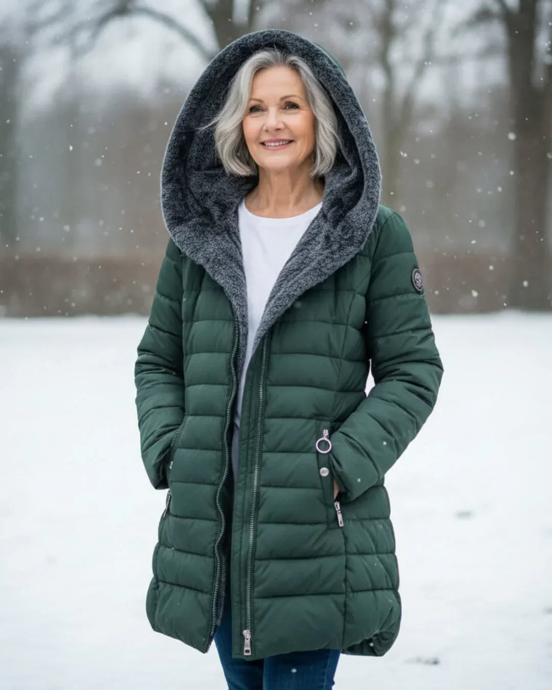 Millie | Womens Quilted Hooded Puffer Coat