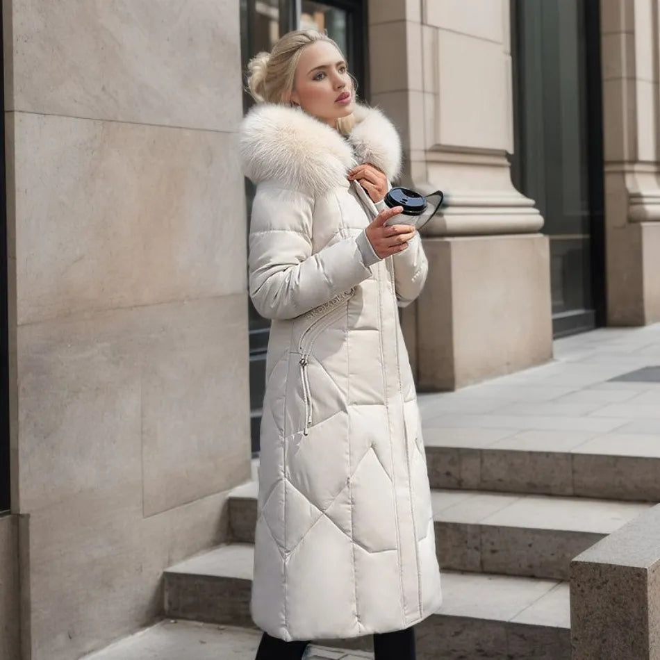 Verity | Long Hooded Quilted Coat