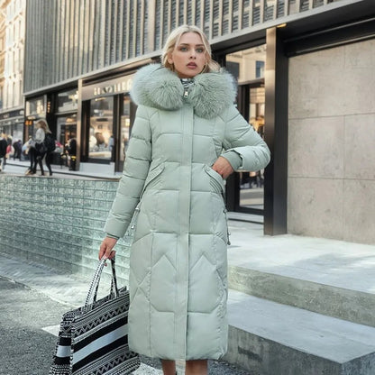 Verity | Long Hooded Quilted Coat
