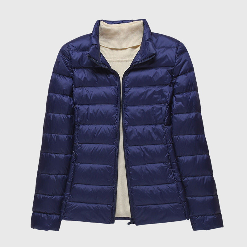 Sophia | Zip Hooded Quilted Puffer Jacket