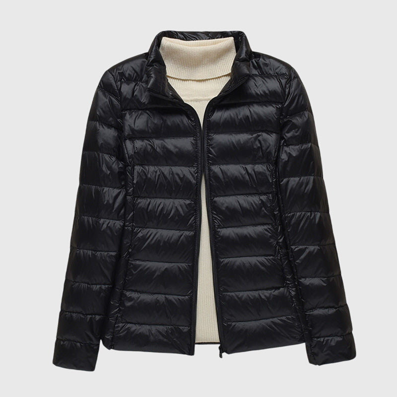 Sophia | Zip Hooded Quilted Puffer Jacket
