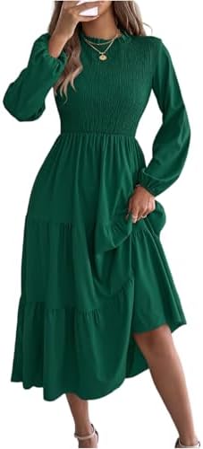Florence | Smocked Bodice Tiered Midi Dress