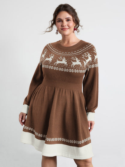 Daisy | Fair Isle Knitted Dress