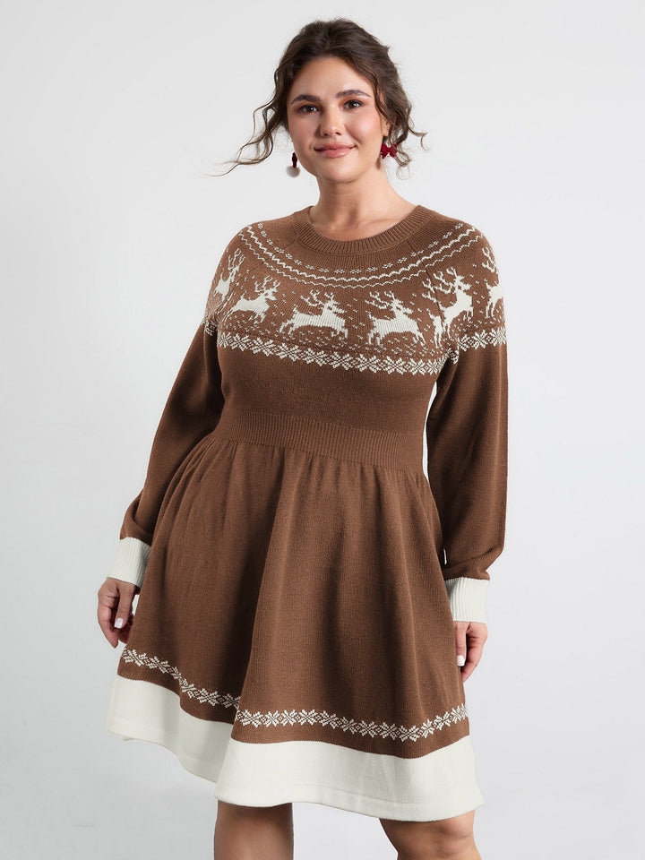 Daisy | Fair Isle Knitted Dress