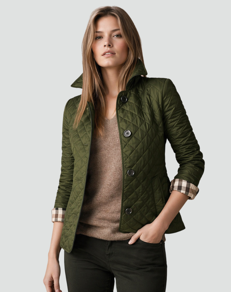 Beatrix | Women's Quilted Jacket Collarless