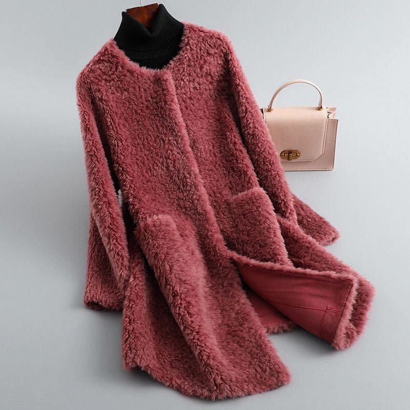 Cressida womens faux fur teddy coat