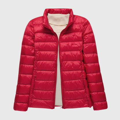 Sophia | Zip Hooded Quilted Puffer Jacket