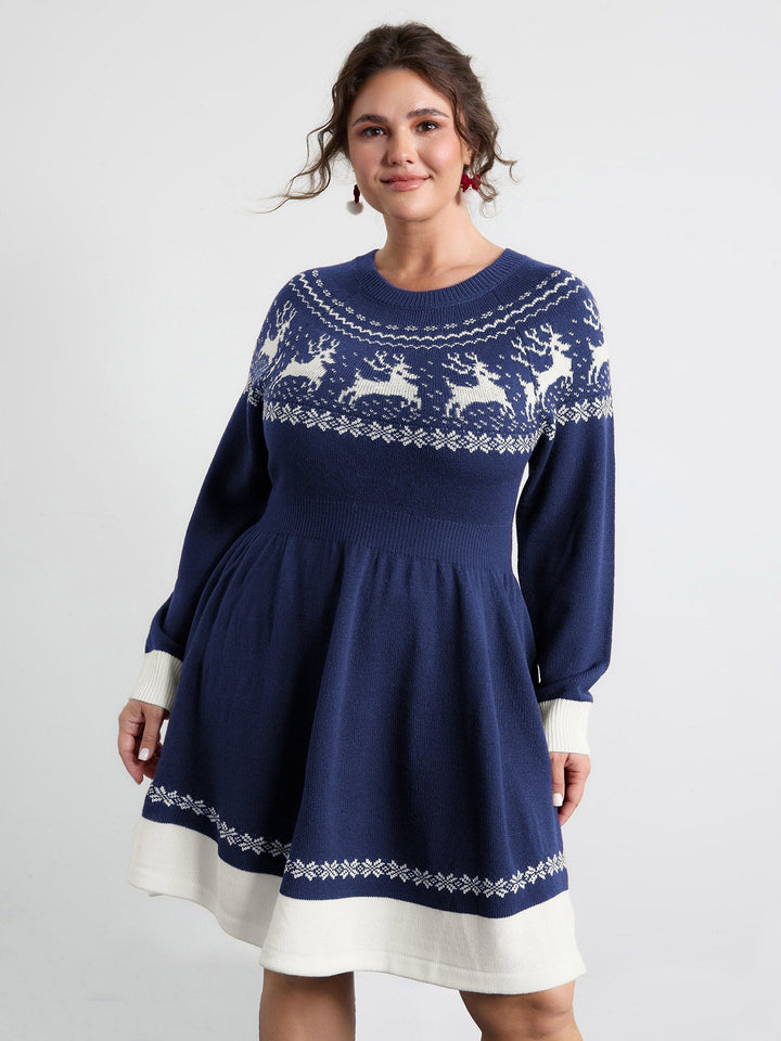 Daisy | Fair Isle Knitted Dress