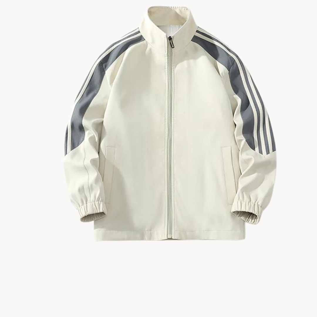 Sky striped zip tracksuit