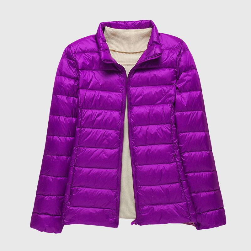 Sophia | Zip Hooded Quilted Puffer Jacket