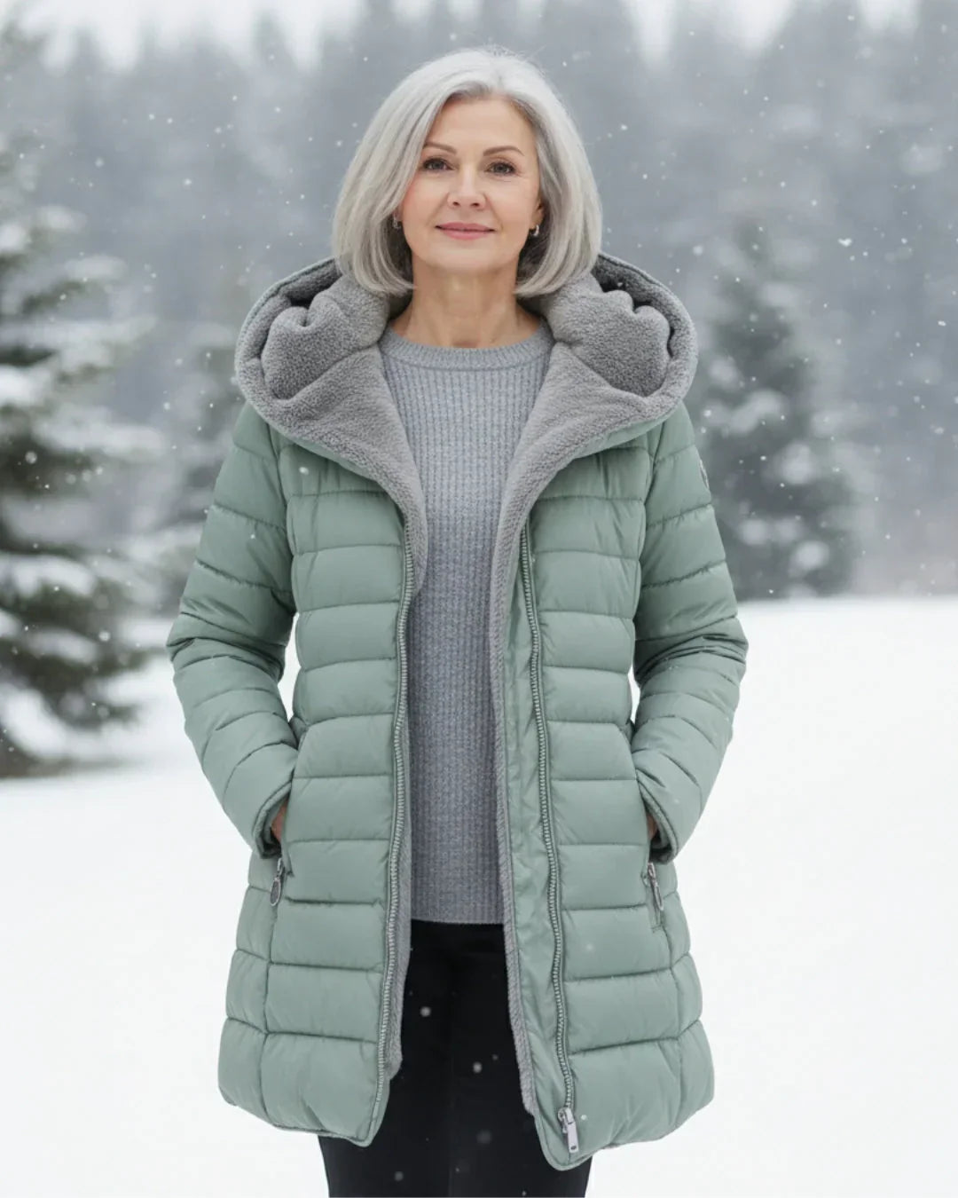 Millie | Womens Quilted Hooded Puffer Coat