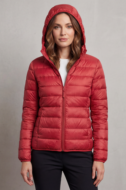 Pippa | Quilted Hooded Puffer Jacket Fitted Zip