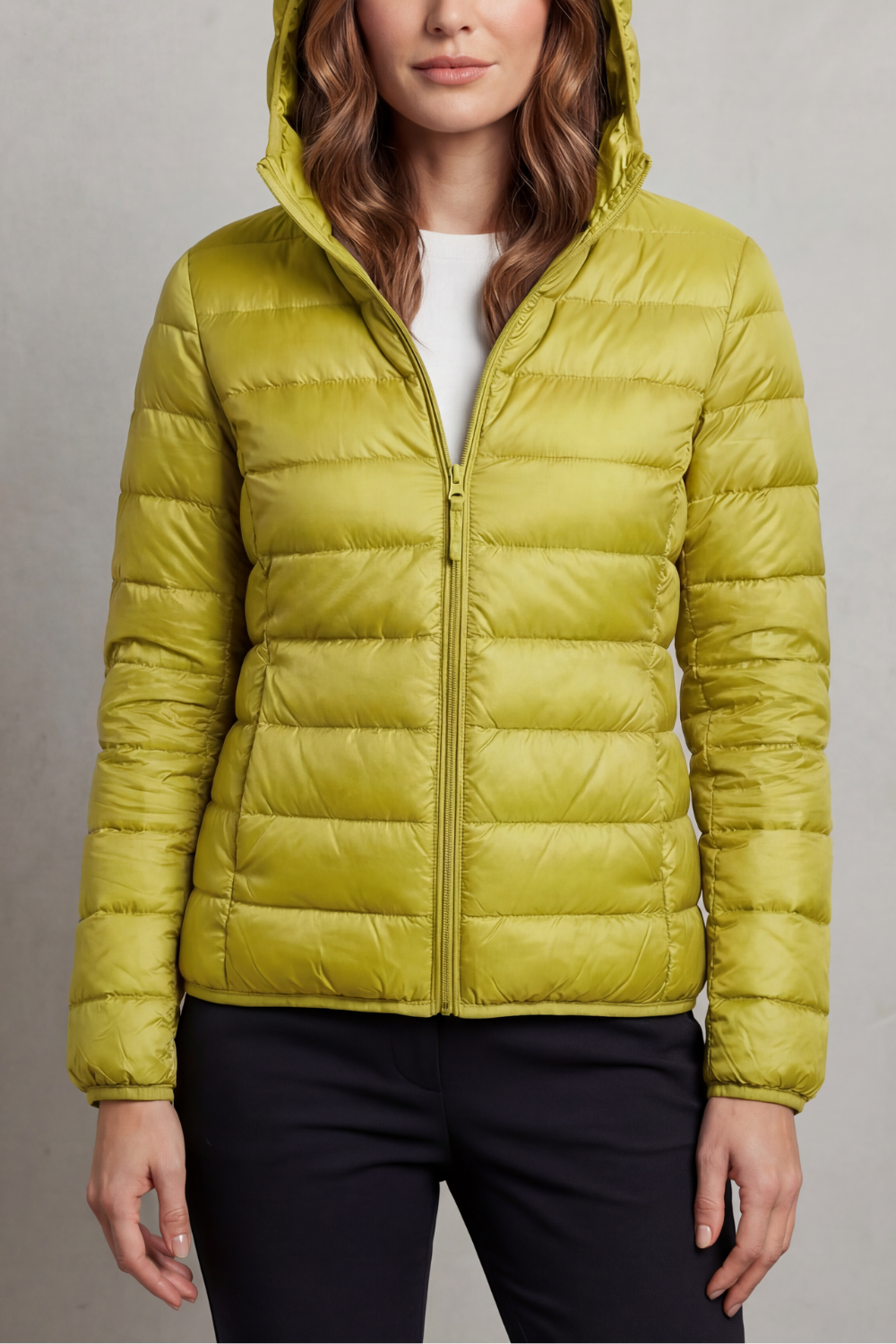 Pippa | Quilted Hooded Puffer Jacket Fitted Zip