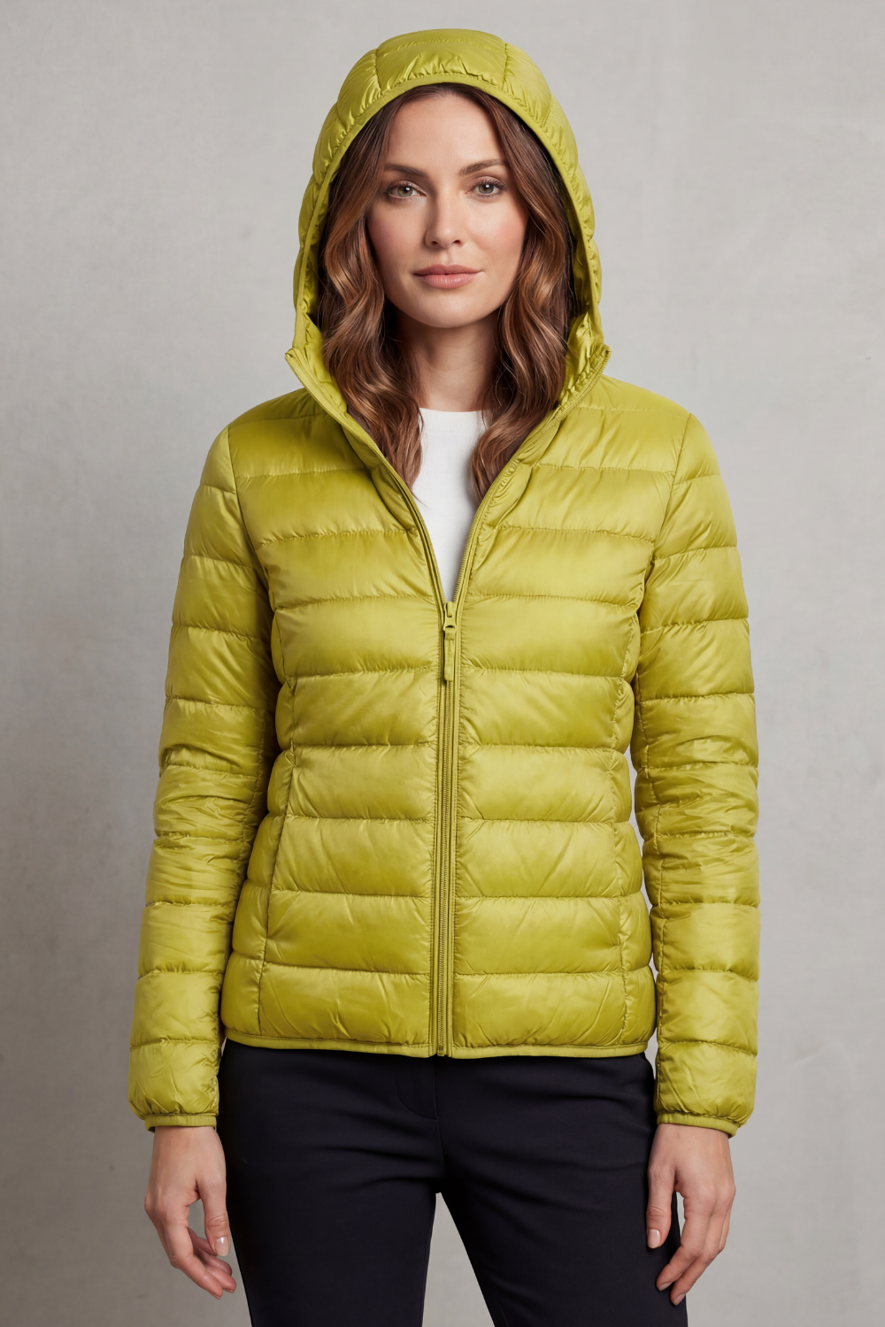 Pippa | Quilted Hooded Puffer Jacket Fitted Zip
