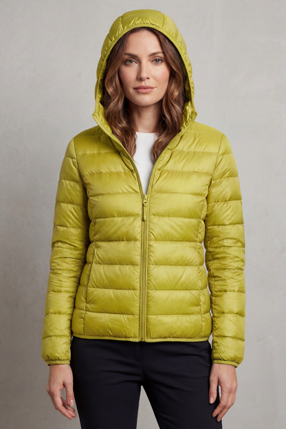 Pippa | Quilted Hooded Puffer Jacket Fitted Zip