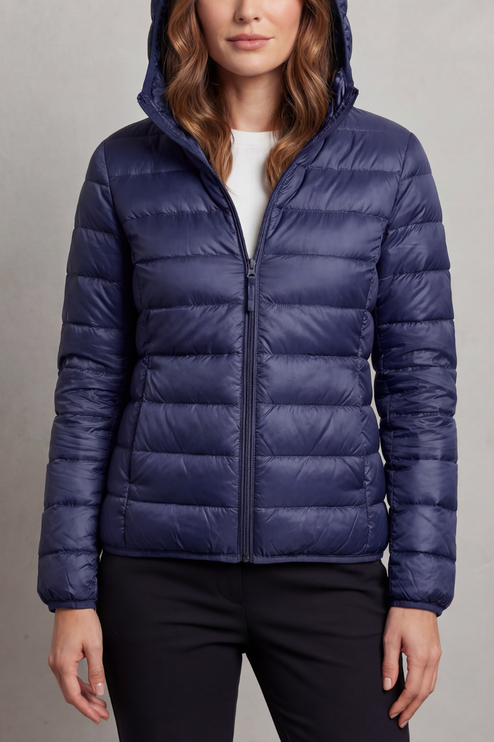 Pippa | Quilted Hooded Puffer Jacket Fitted Zip