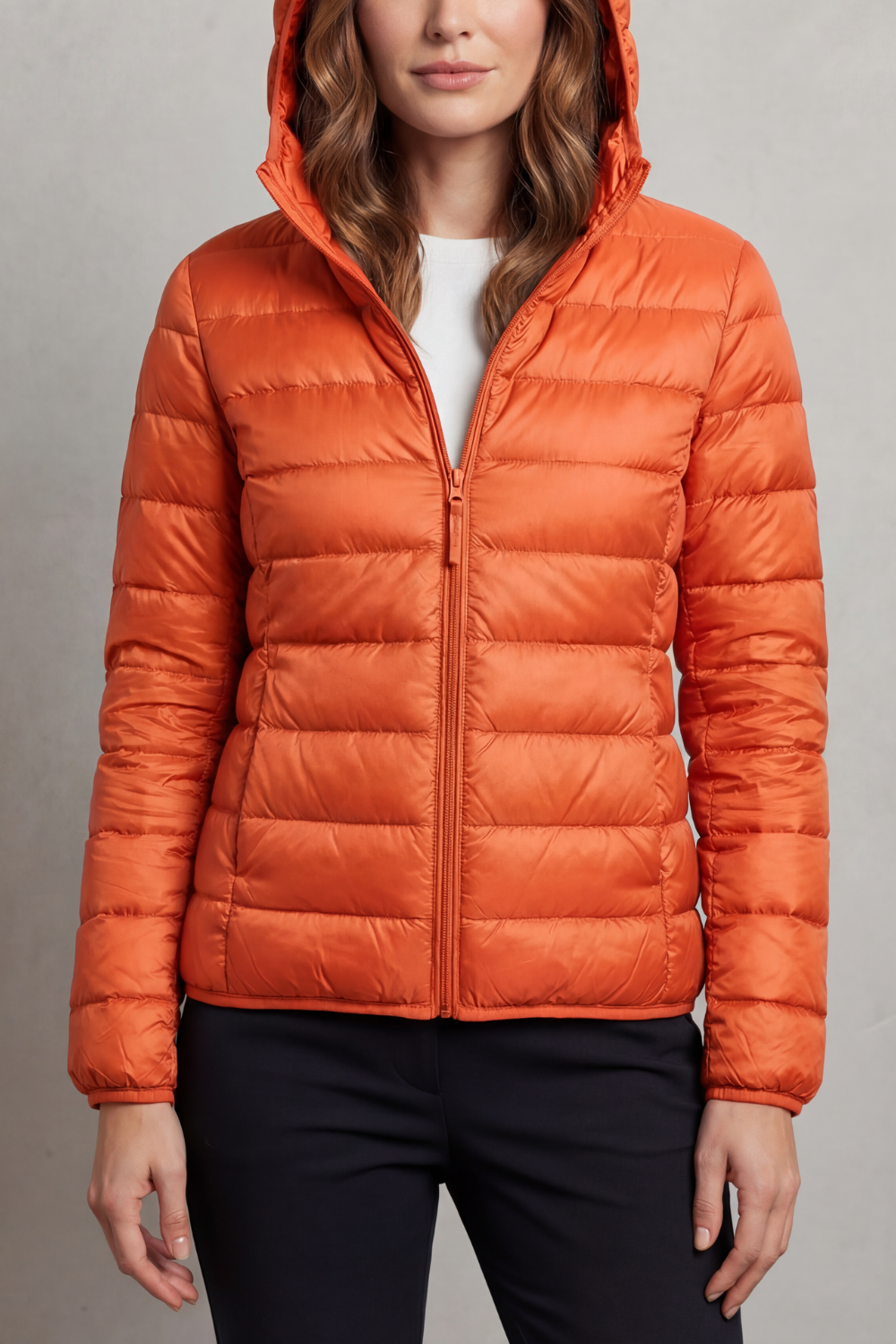 Pippa | Quilted Hooded Puffer Jacket Fitted Zip