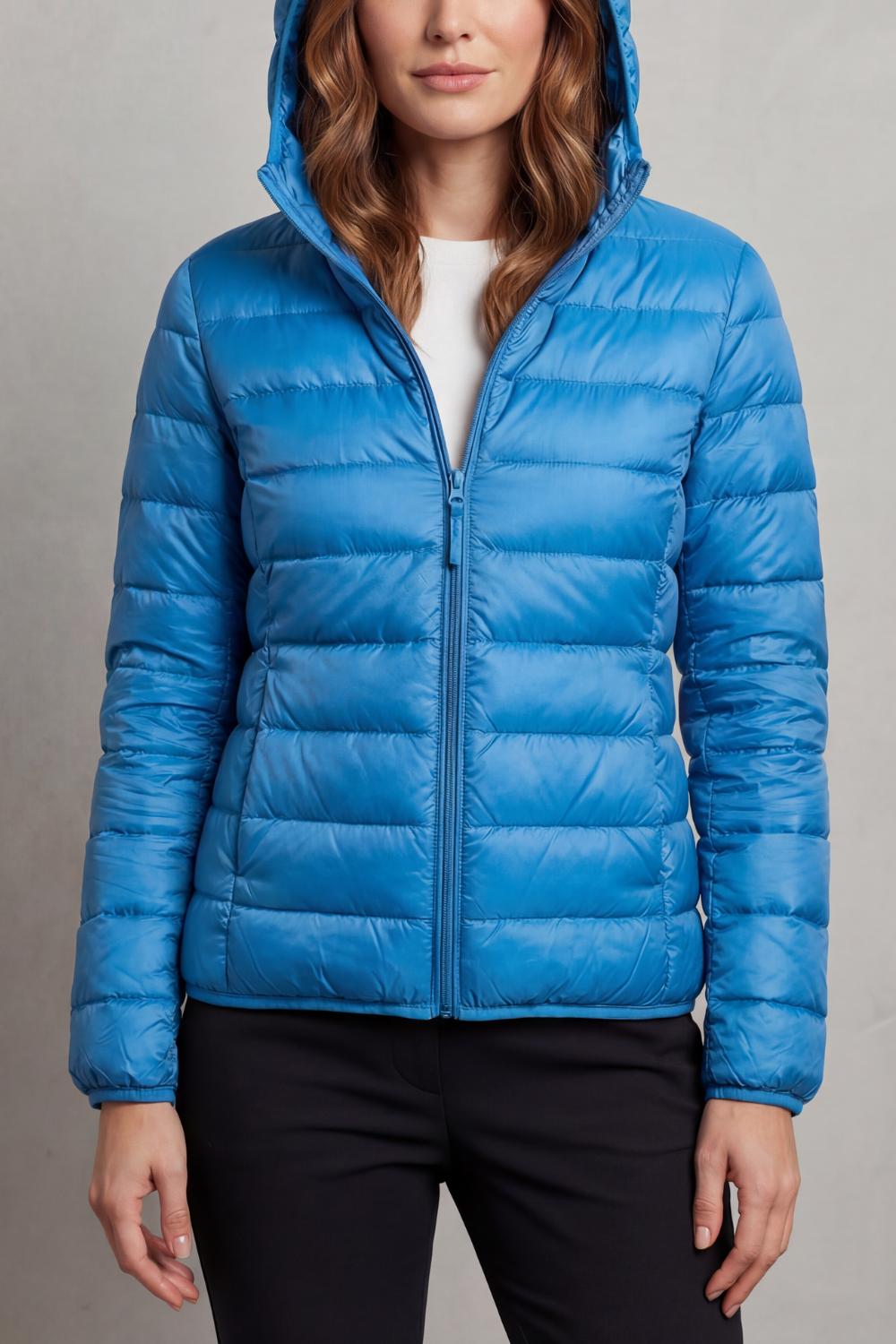 Pippa | Quilted Hooded Puffer Jacket Fitted Zip
