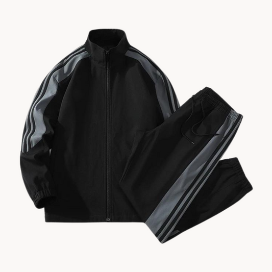 Sky striped zip tracksuit