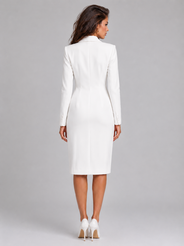 Amelia | Two-Button Longline Tailored Jacket Frock for Her