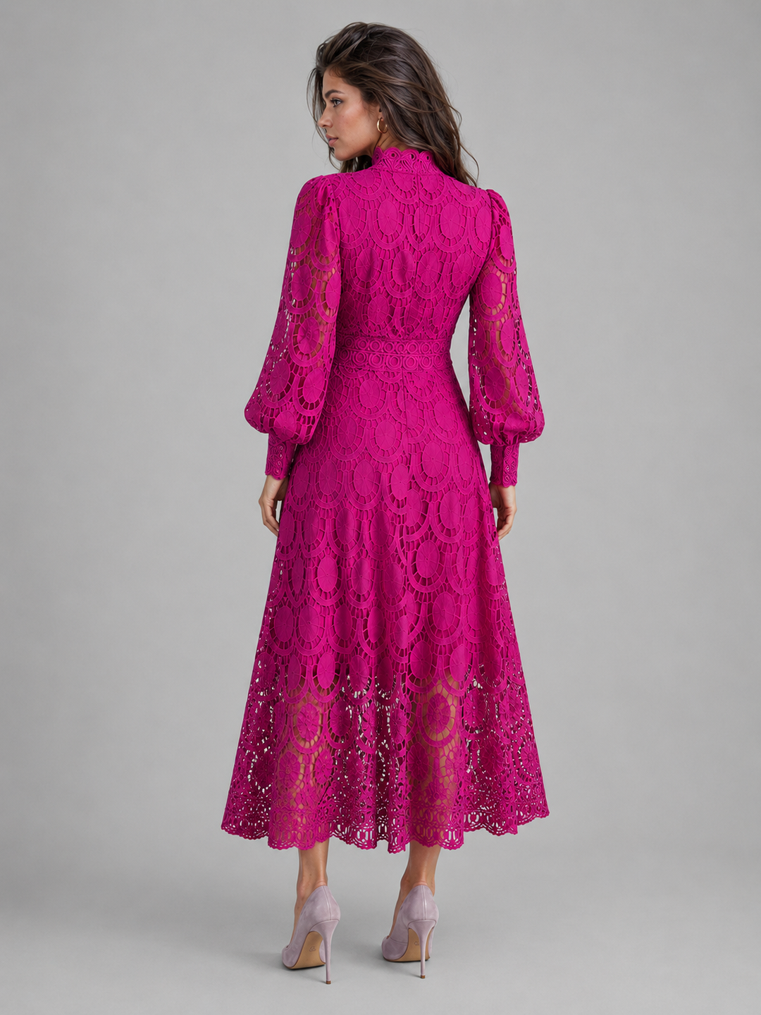 Alice | Wedding Guest Lace Midi Dress