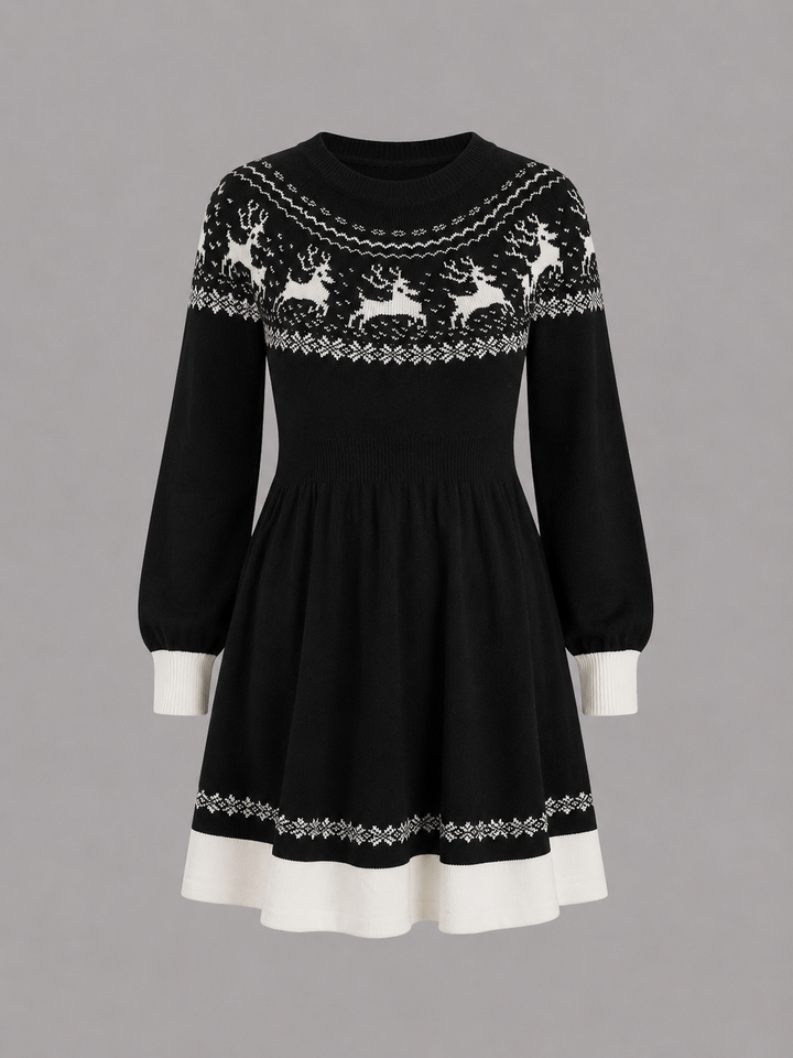 Daisy | Fair Isle Knitted Dress