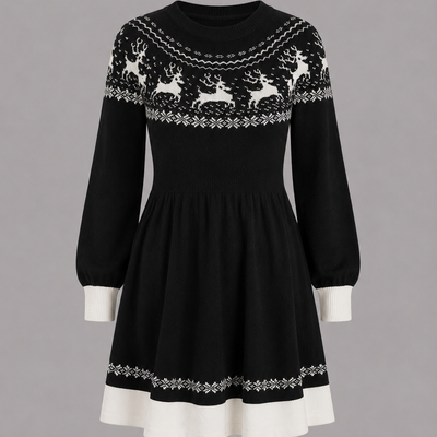 Daisy | Fair Isle Knitted Dress