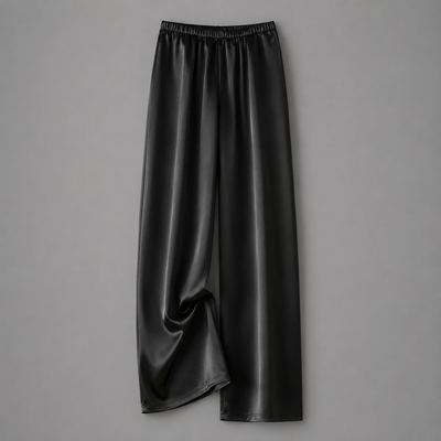 Amelia | Wide Leg Satin Trousers