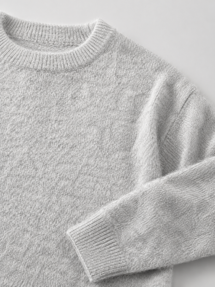 Womens soft knit crew neck jumper, view 10