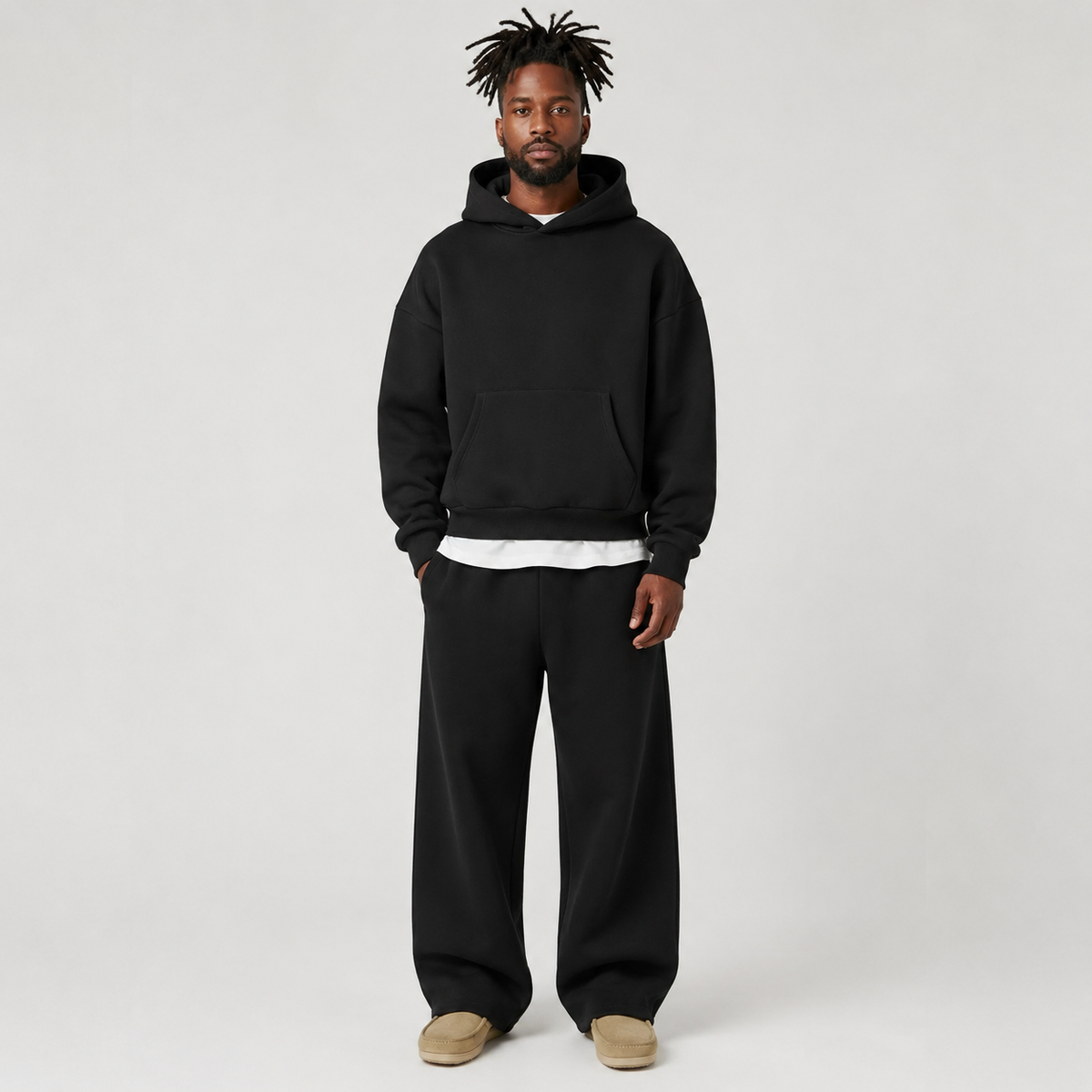 Monty mens fleece hoodie and joggers tracksuit set