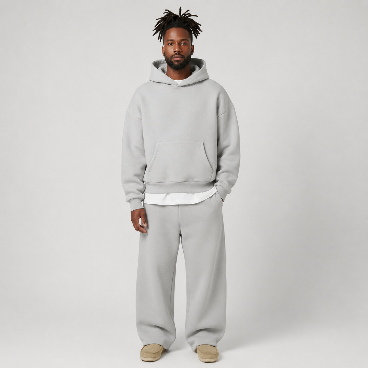 Monty mens fleece hoodie and joggers tracksuit set