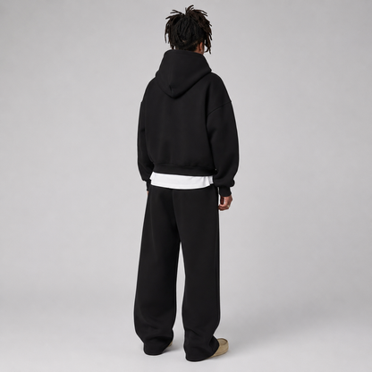 Monty mens fleece hoodie and joggers tracksuit set