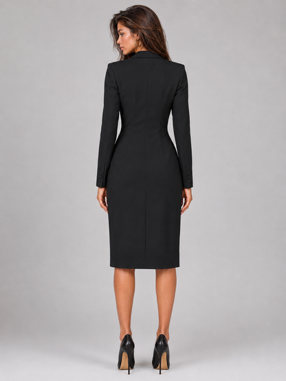 Amelia | Two-Button Longline Tailored Jacket Frock for Her