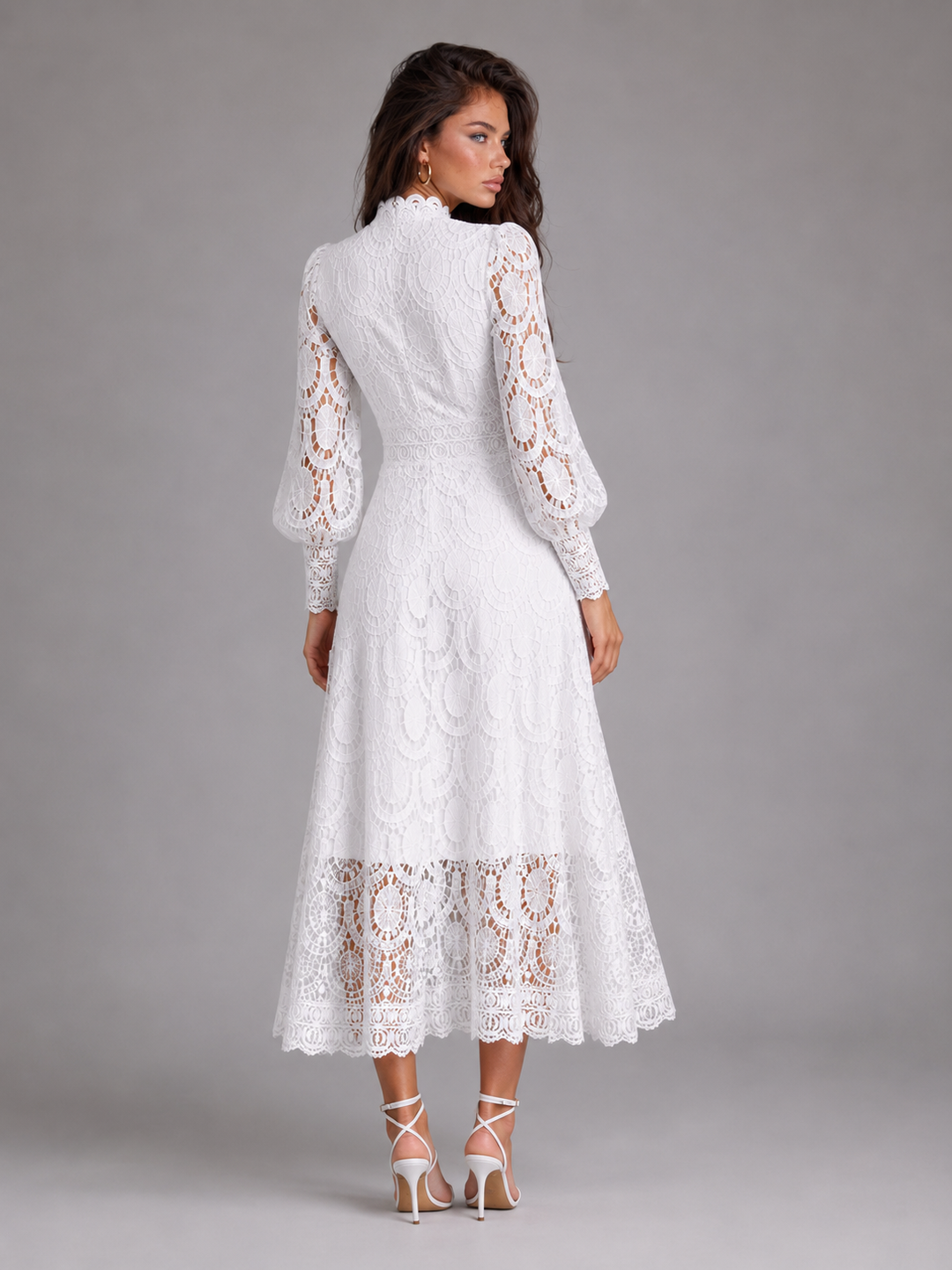 Alice | Wedding Guest Lace Midi Dress