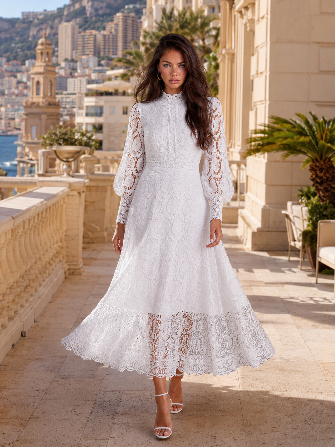 Alice | Wedding Guest Lace Midi Dress