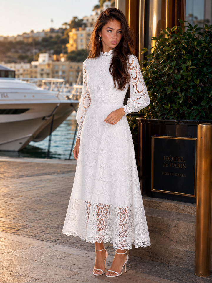 Alice | Wedding Guest Lace Midi Dress