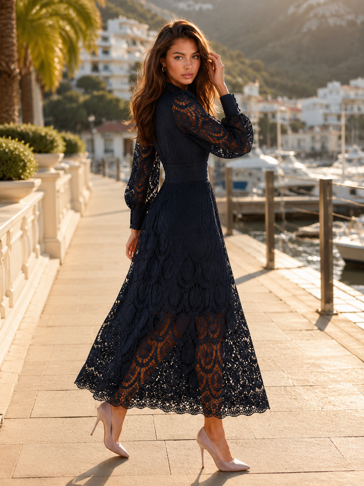 Alice | Wedding Guest Lace Midi Dress