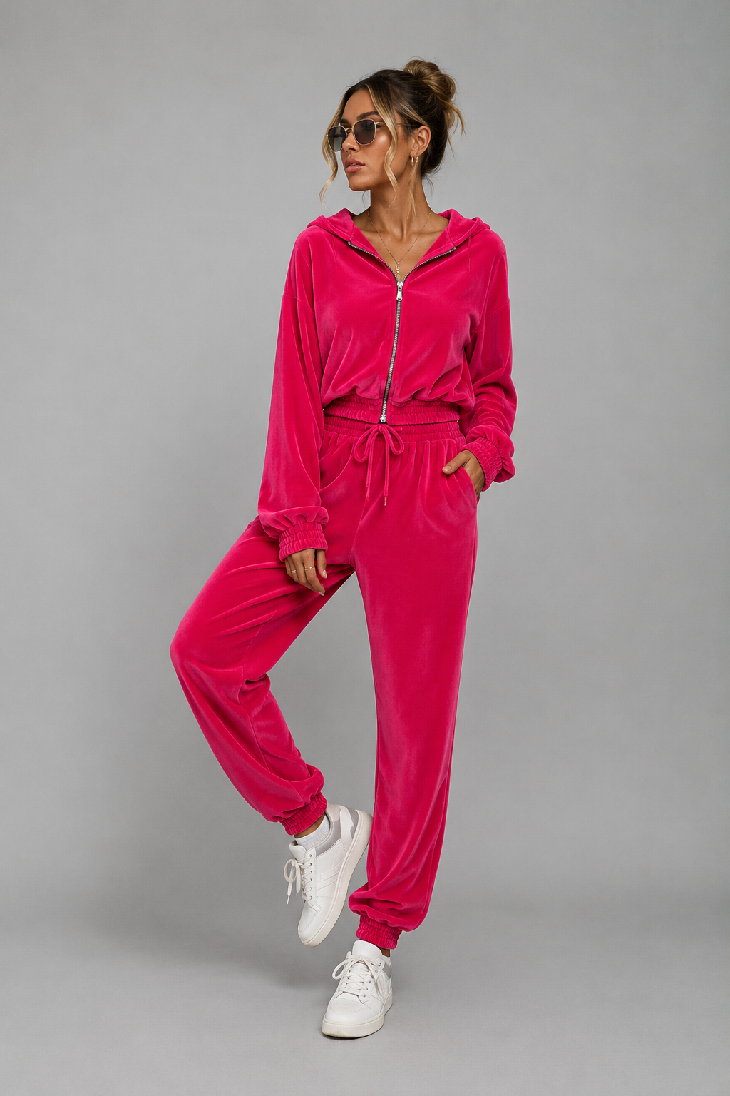 Harper | Women Clothing Zip Jogger Tracksuit Set