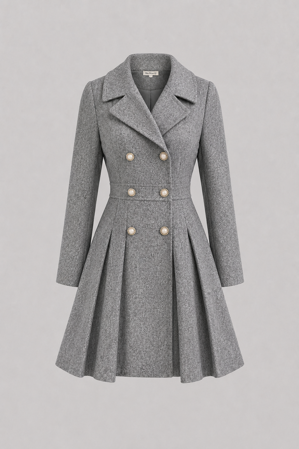 Freya women's double-breasted coat dress by Atelier Oshea - view 1
