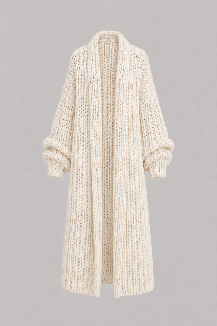 Olivia | Oversized Chunky Knit Maxi Cardigan Coat