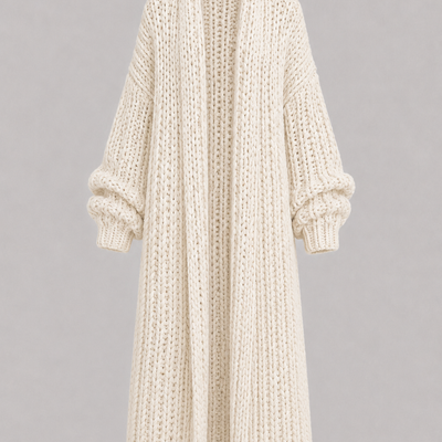 Olivia | Oversized Chunky Knit Maxi Cardigan Coat