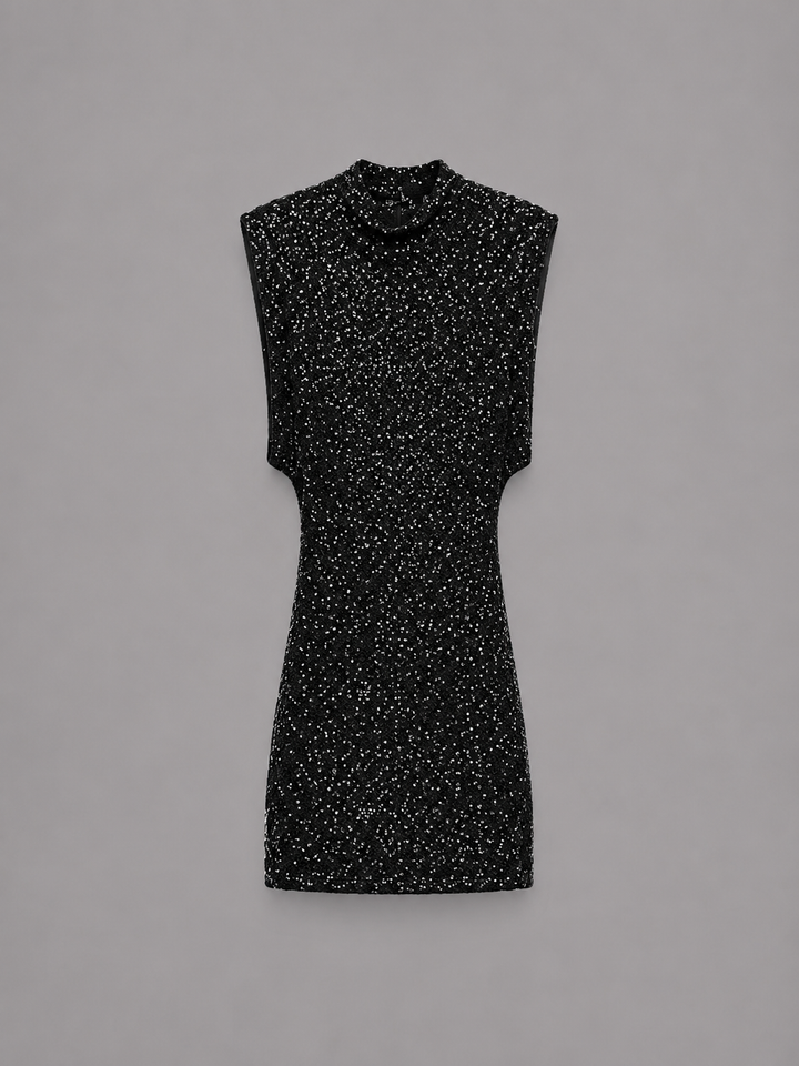 Phoebe | Short Glitter Frock for Wedding Guests