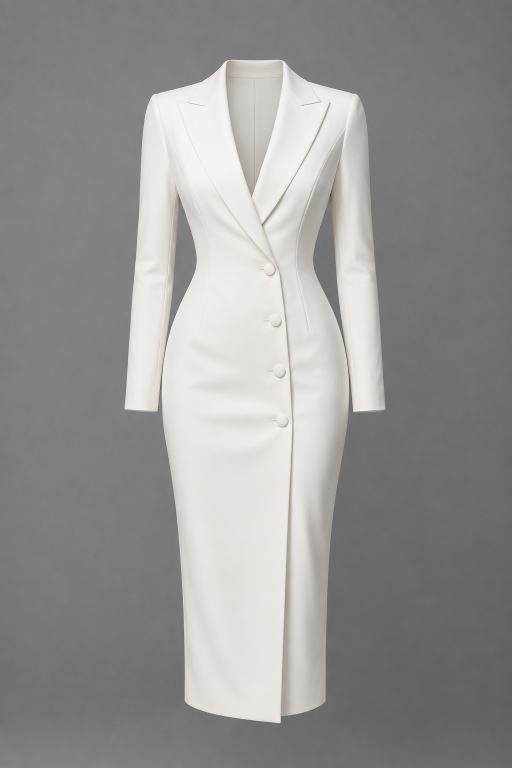 Womens tailored blazer midi dress, view 1