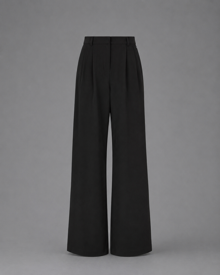 Womens wide leg tailored trousers, view 1