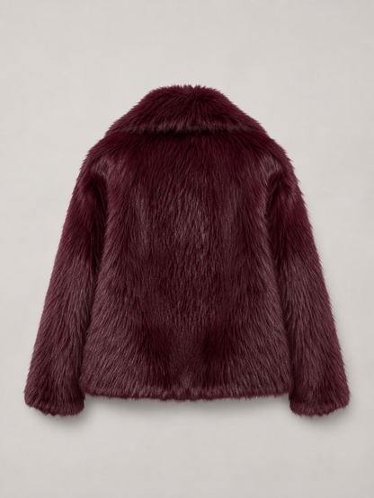 Elodie | Cropped Faux Fur Jacket Womens