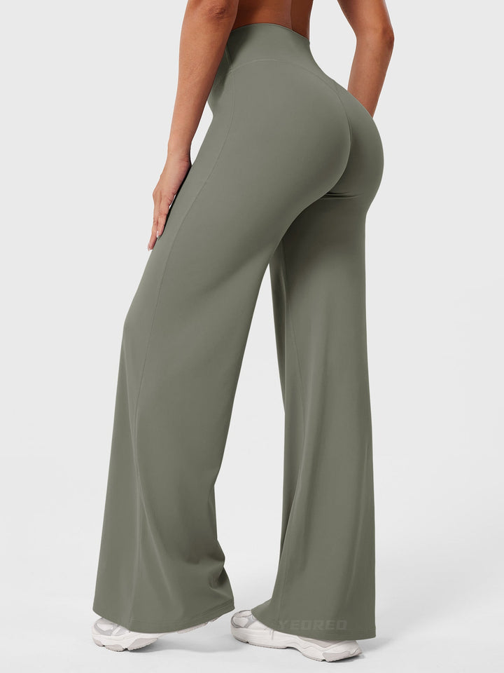 Charlotte | High Waist Wide Leg Womens Tracksuits Trousers